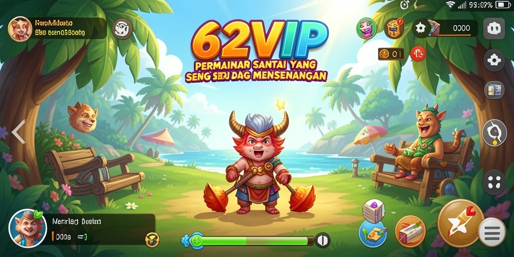 Screenshot gameplay 62VIP yang menunjukkan keseruan permainan casual.