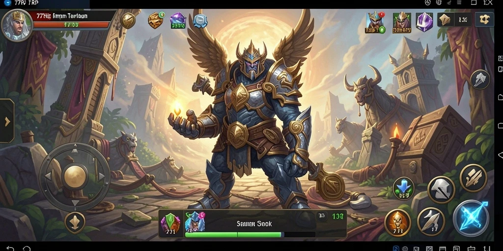 Screenshot gameplay SLG yang menegangkan di 77RP.