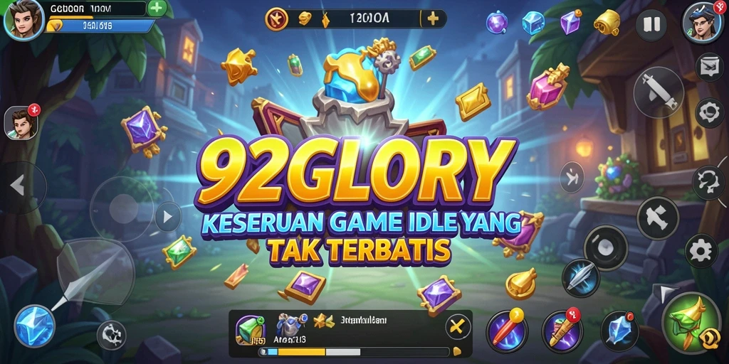 Tampilan gameplay menarik dari 92GLORY dengan fitur Idle.