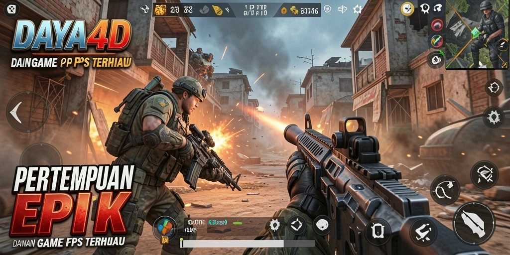 Gameplay DAYA4D yang menegangkan dan penuh aksi di medan perang.