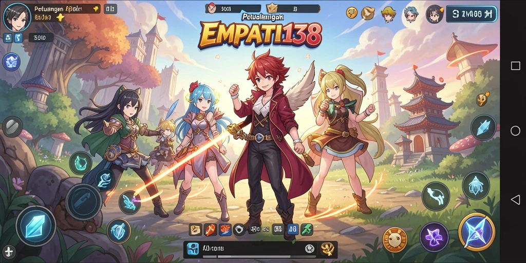 Tampilan menakjubkan dari gameplay <strong>EMPATI138</strong> yang menghidupkan dunia anime.