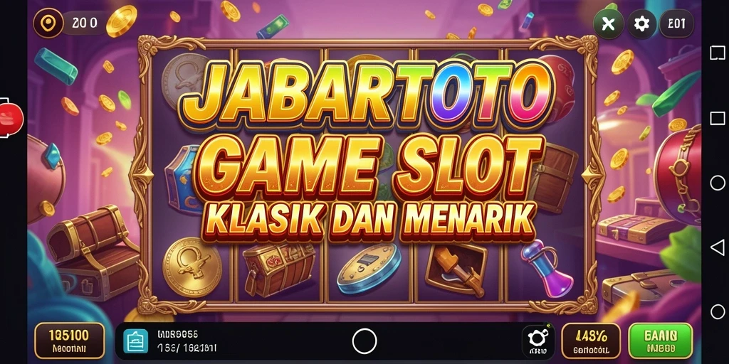 Tampilan gameplay seru JABARTOTO dengan gulungan berputar.