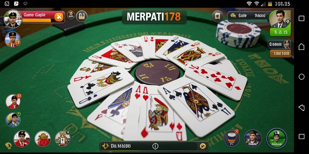 Tampilan gameplay Gaple yang menarik di MERPATI178.