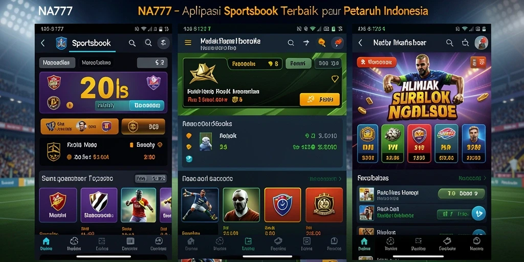 Tampilan gameplay utama NA777 saat bertaruh pada olahraga.