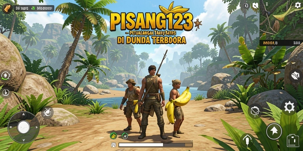 Tangkapan layar PISANG123 menampilkan gameplay seru di dunia terbuka.
